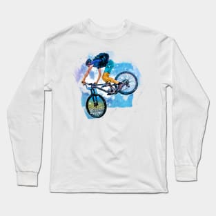 Downhill mountain biking Long Sleeve T-Shirt